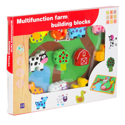 Mediniai blokai, skirti sriegimo lentos lentos ūkio gyvūnams