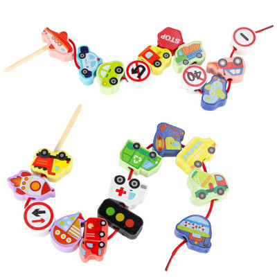 Mediniai blokeliai transporto priemonių kelio ženklams sriegti