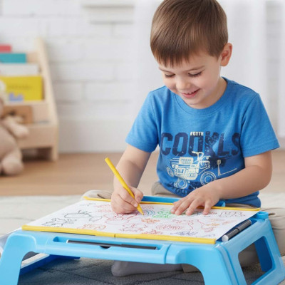 Projektoriaus kortelės piešimo stalas mėlynos spalvos