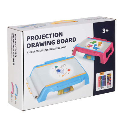 Projektoriaus piešimo stalo kortelė rožinės spalvos