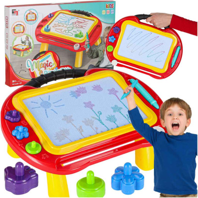 Magnetiniai mokomieji piešimo stalo antspaudai su fontaniniu rašikliu