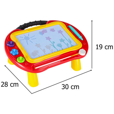 Magnetiniai mokomieji piešimo stalo antspaudai su fontaniniu rašikliu
