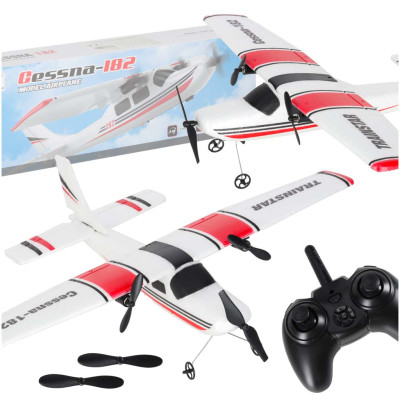 RC  valdomas "Cessna 182" sklandytuvas orlaivis 2,4 GHz