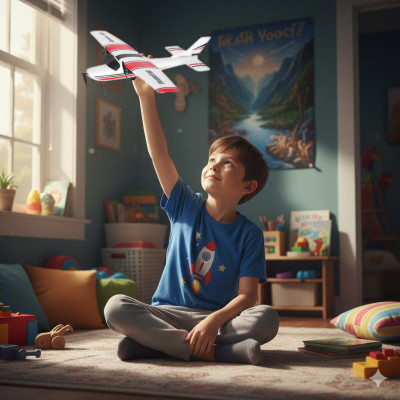 Nuotoliniu būdu valdomas "Cessna 182" sklandytuvas aerobatas 2,4 GHz orlaivis