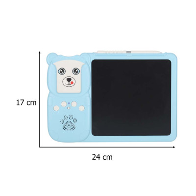 Anglų kalbos žodyno mokymosi kortelių skaitymo kortelė flipchart blue