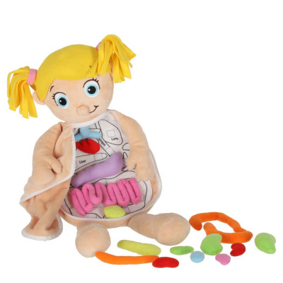 Minkšta lėlė mokintis anatomijos mergaitė - 7