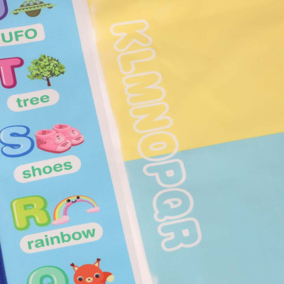 Vandens dažymo kilimėlis Vandens dažymo markeriai trafaretai trafaretinis volelis 100x80cm abėcėlė