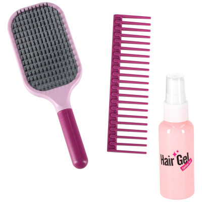 Kirpyklų rinkinys vaikams plaukų džiovintuvas plaukų tiesintuvas šviesos garsas 15 vnt.