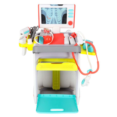 Didelis gydytojo rinkinys medicininė stotis mažas gydytojas ekg rentgeno šviesa garsas
