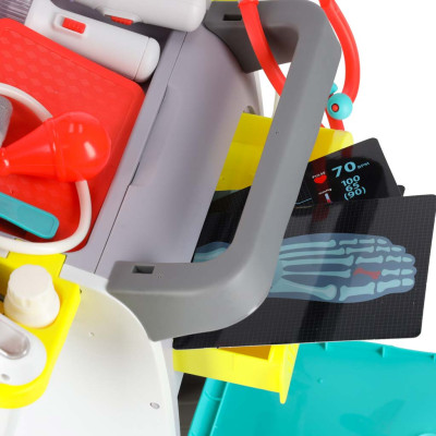 Didelis gydytojo rinkinys medicininė stotis mažas gydytojas ekg rentgeno šviesa garsas