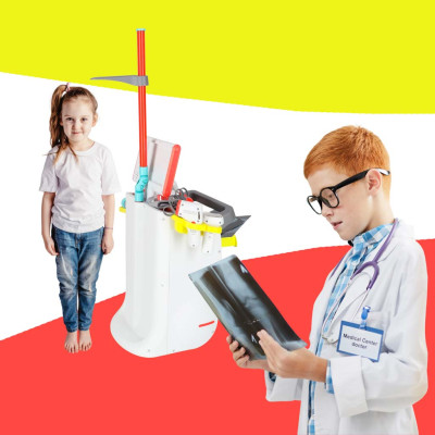 Didelis gydytojo rinkinys medicininė stotis mažas gydytojas ekg rentgeno šviesa garsas