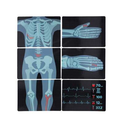 Didelis gydytojo rinkinys medicininė stotis mažas gydytojas ekg rentgeno šviesa garsas