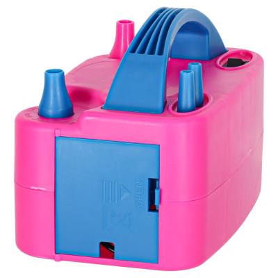 Elektrinis balionų pripūtimo aparatas, stiprus 2 balionams 2 siurbimo antgaliai