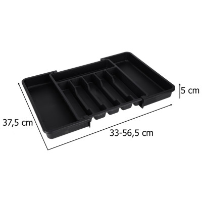 Reguliuojamas stalo įrankių stalčiaus organizatorius