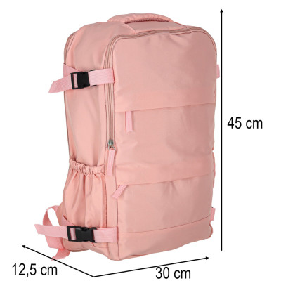 Bagažo kelioninė kuprinė rožinė 45x30 cm