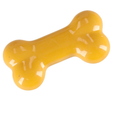 Interaktyvus šuo su kaulu robotas reaguoja į prisilietimą