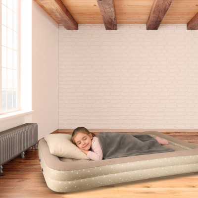 Pripučiamas vaikiškas miegamasis čiužinys vieno asmens lovos pompa