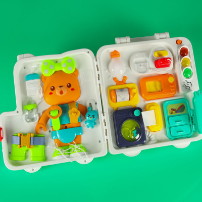 Sensorinė montessori manipuliacinė lenta XXL su šviesomis ir garsais