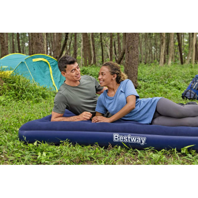 Velvetinis pripučiamas čiužinys FULL 191/137/22cm BESTWAY - 8