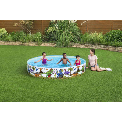 Dinozaurų baseinas 3+ BESTWAY 244x46cm Vinilas + PVC - 3