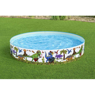 Dinozaurų baseinas 3+ BESTWAY 244x46cm Vinilas + PVC - 7