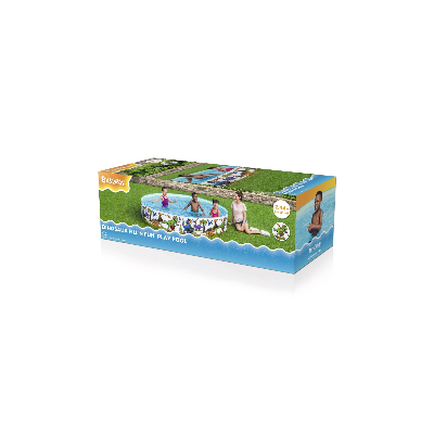 Dinozaurų praplėtimo baseinas vaikams 3+ BESTWAY 244x46cm Vinilas + PVC