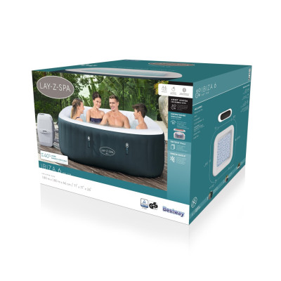 "Lay-Z-Spa IBIZA AirJet 6 Jacuzzi BESTWAY