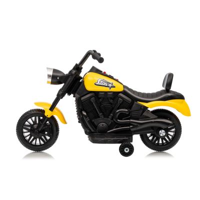 Vaikiškas elektrinis motociklas STAR, Geltonas