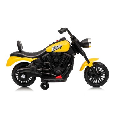 Vaikiškas elektrinis motociklas STAR, Geltonas