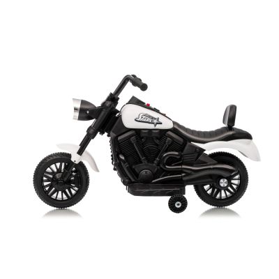 Vaikiškas elektrinis motociklas STAR, Baltas