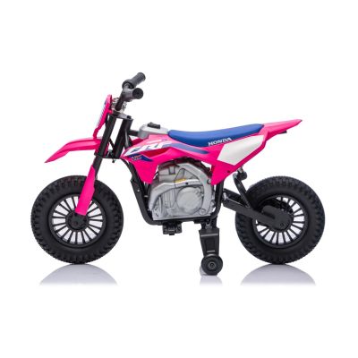 Vaikiškas elektrinis motociklas HONDA CFR450R, Rožinis