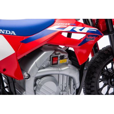 Vaikiškas elektrinis motociklas HONDA CFR450R, Raudonas
