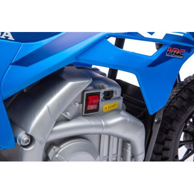 Vaikiškas elektrinis motociklas HONDA CFR450R, Mėlynas