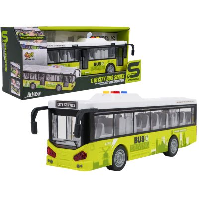 Autobusas su šviesos ir garso funkcija Žalias