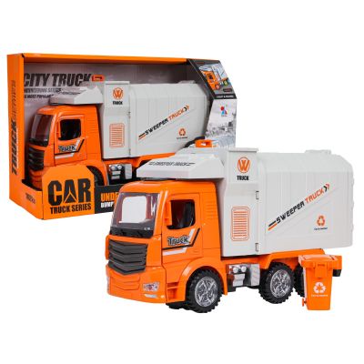 Šiukšliavežė su šviesomis ir garsais Oranžinė