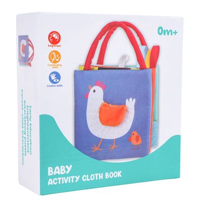 Montessori minkšta sensorinė knygelė