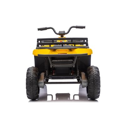 Vaikiškas Elektrinis Keturratis WOLF ATV 4x4 ATV, Geltonas