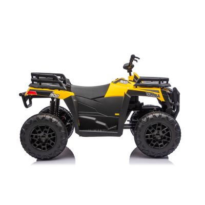 Vaikiškas Elektrinis Keturratis WOLF ATV 4x4 ATV, Geltonas