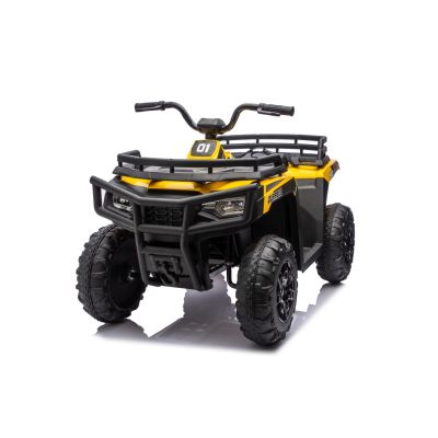 Vaikiškas Elektrinis Keturratis WOLF ATV 4x4 ATV, Geltonas