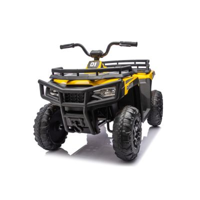 Vaikiškas Elektrinis Keturratis WOLF ATV 4x4 ATV, Geltonas