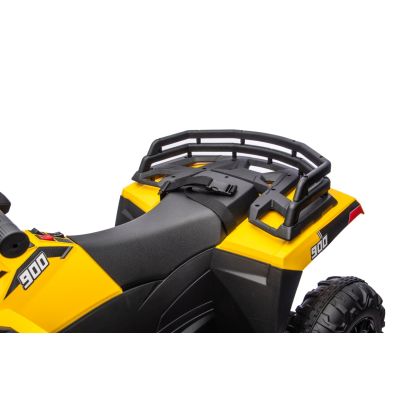 Vaikiškas Elektrinis Keturratis WOLF ATV 4x4 ATV, Geltonas