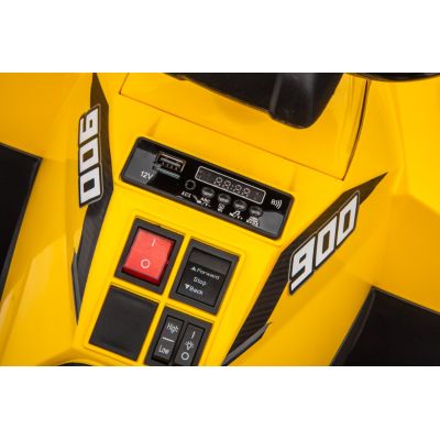 Vaikiškas Elektrinis Keturratis WOLF ATV 4x4 ATV, Geltonas