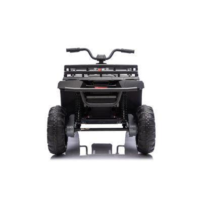 Vaikiškas Elektrinis Keturratis WOLF ATV 4x4 ATV, Juodas