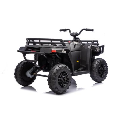 Vaikiškas Elektrinis Keturratis WOLF ATV 4x4 ATV, Juodas
