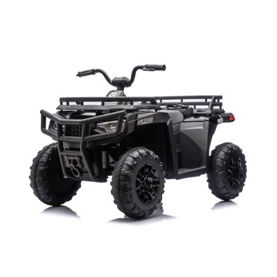 Vaikiškas Elektrinis Keturratis WOLF ATV 4x4 ATV, Juodas