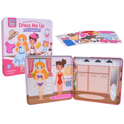 Magnetinės lėlių rinkinys mažajam stilistui 2in1