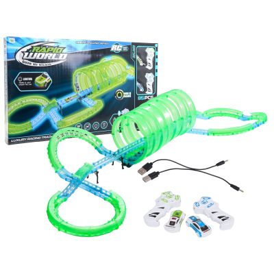 Tamsoje šviečianti lenktynių trasa 85vnt.