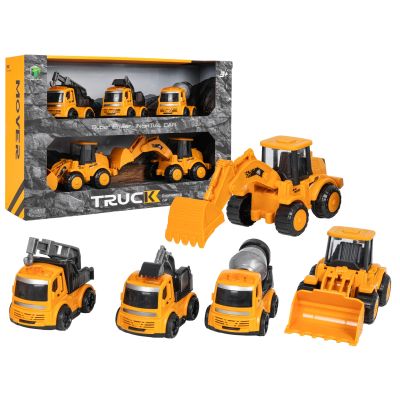 Penkių statybinių transporto priemonių rinkinys