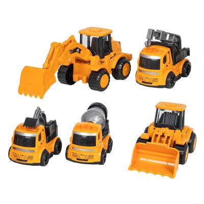 Penkių statybinių transporto priemonių rinkinys
