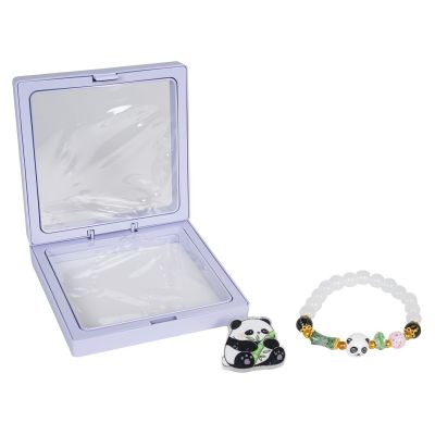 Panda balta apyrankė papuošalų rinkinys